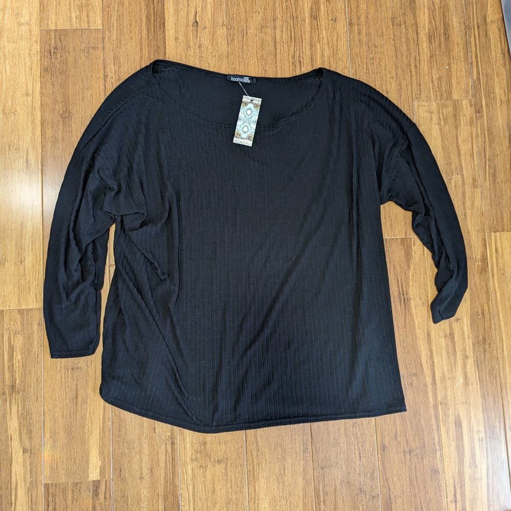 Boohoo Off the Shoulder Knitted Sweater (Jumper) Size 22 - Picture 7 of 13